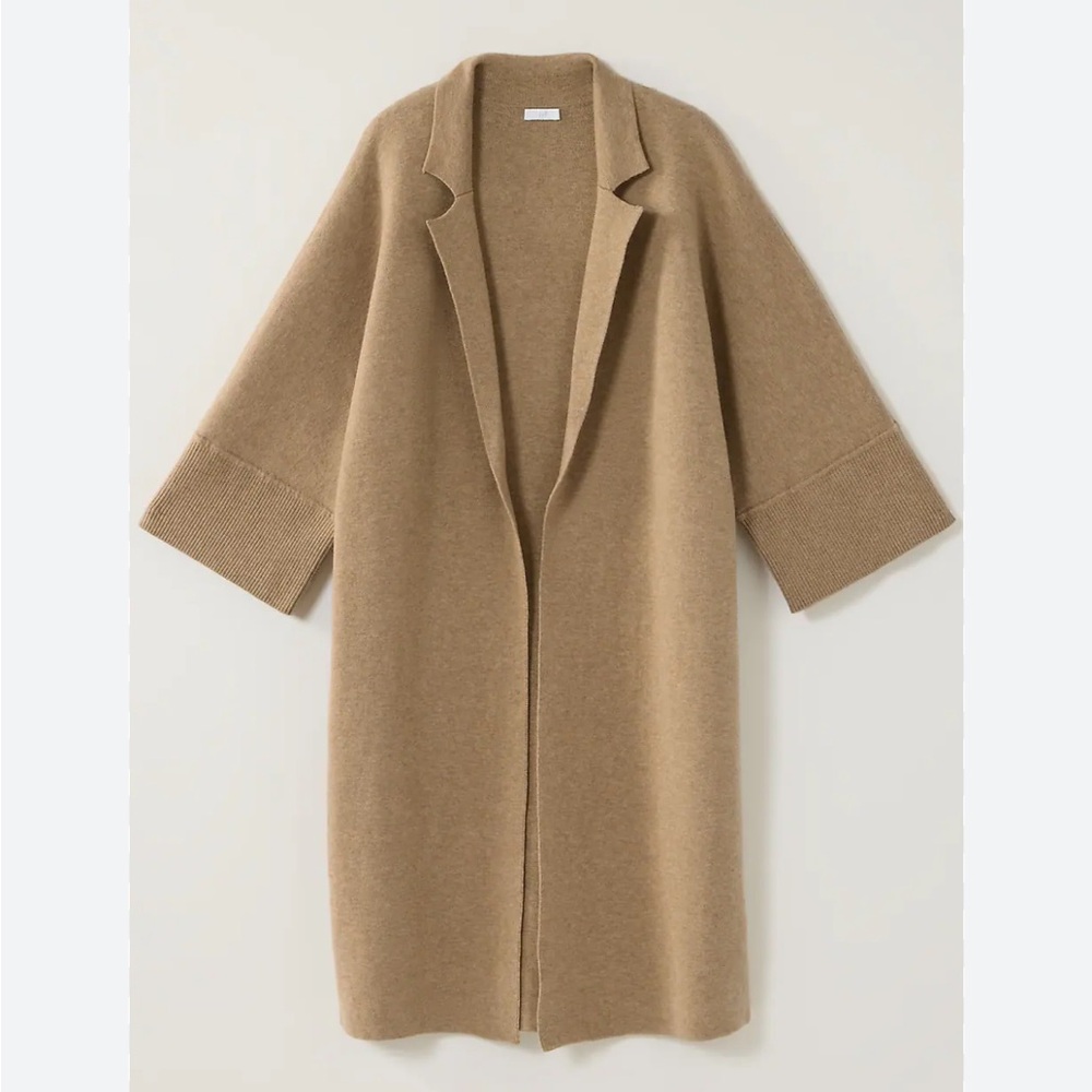 NWOT J Jill Majestic Long Cardi Open Front Collar Cardigan Womens sz Large